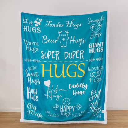 Hug Blanket Throw - Snuggly Soft Fleece Blanket Gift for Loved One