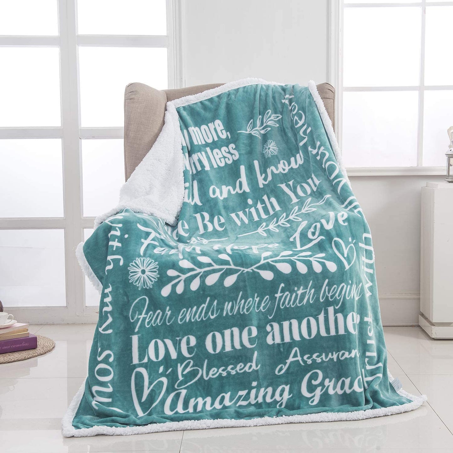 Faith Hope Love Blankets for Women or Men