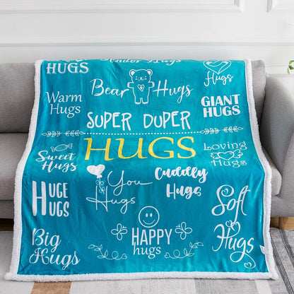 Hug Blanket Throw - Snuggly Soft Fleece Blanket Gift for Loved One