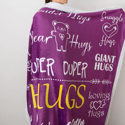 Hug Blanket Throw - Snuggly Soft Fleece Blanket Gift for Loved One