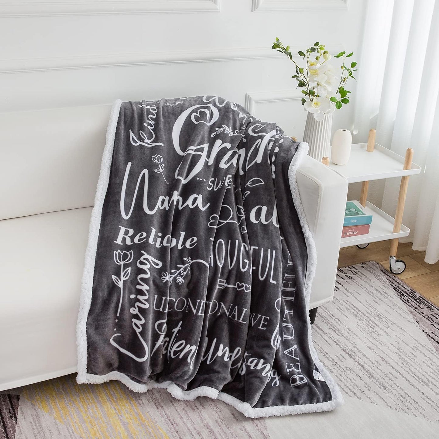 Wonderful Grandma Blanket: Inspiring Words Printed for You