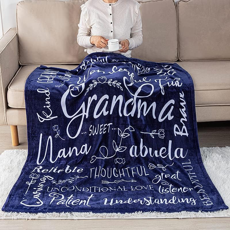 Wonderful Grandma Blanket: Inspiring Words Printed for You