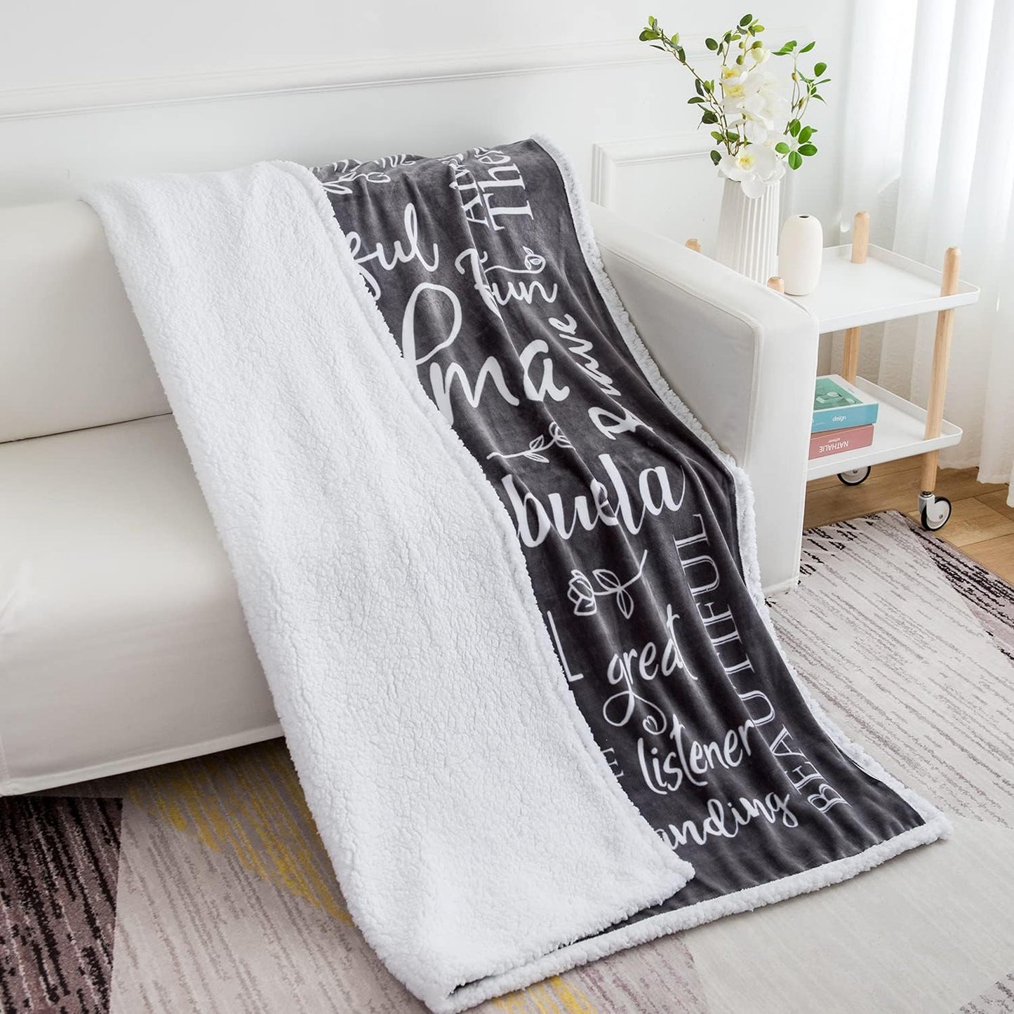 Wonderful Grandma Blanket: Inspiring Words Printed for You