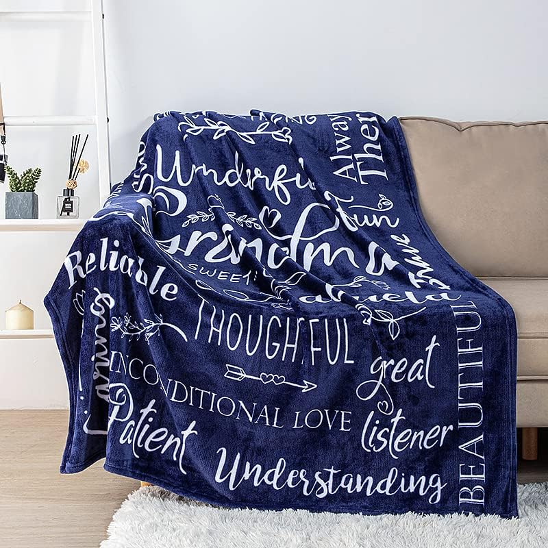 Wonderful Grandma Blanket: Inspiring Words Printed for You