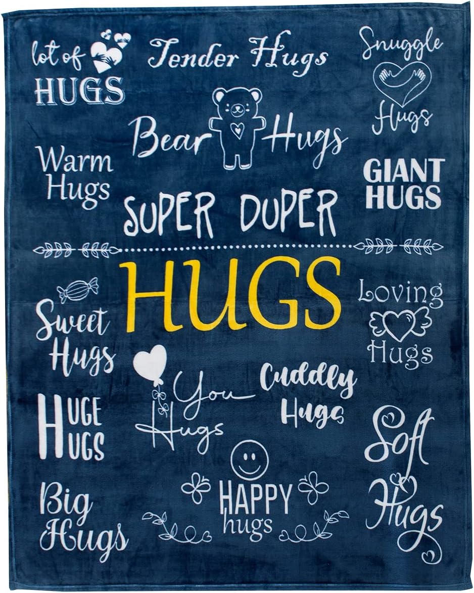 Hug Blanket Throw - Snuggly Soft Fleece Blanket Gift for Loved One