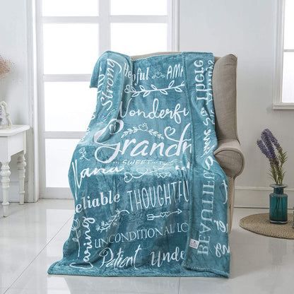 Wonderful Grandma Blanket: Inspiring Words Printed for You