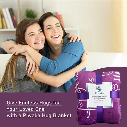 Hug Blanket Throw - Snuggly Soft Fleece Blanket Gift for Loved One