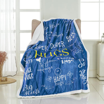 Hug Blanket Throw - Snuggly Soft Fleece Blanket Gift for Loved One