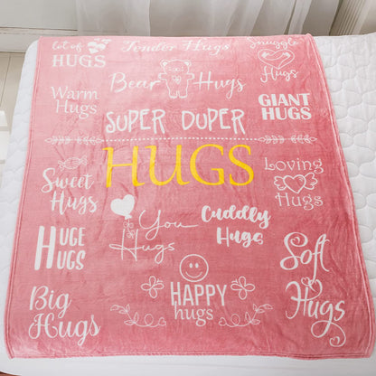 Hug Blanket Throw - Snuggly Soft Fleece Blanket Gift for Loved One