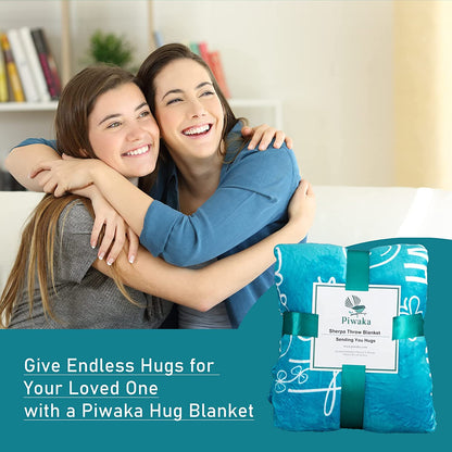 Hug Blanket Throw - Snuggly Soft Fleece Blanket Gift for Loved One