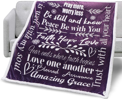 Faith Hope Love Blankets for Women or Men