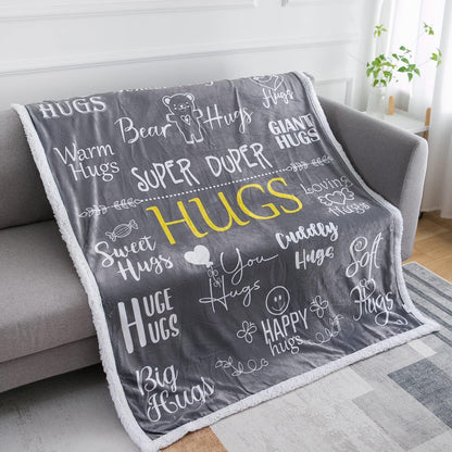 Hug Blanket Throw - Snuggly Soft Fleece Blanket Gift for Loved One