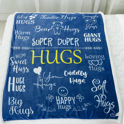 Hug Blanket Throw - Snuggly Soft Fleece Blanket Gift for Loved One